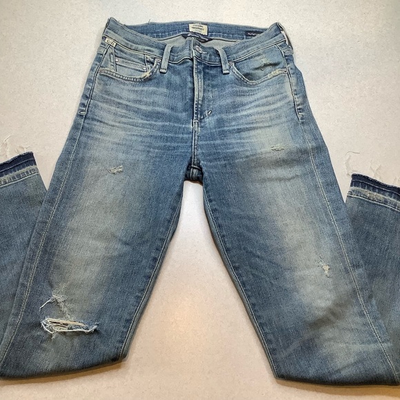 Citizens Of Humanity Jeans 25 Rocket Crop High Rise Skinny In Miramar - Picture 4 of 7